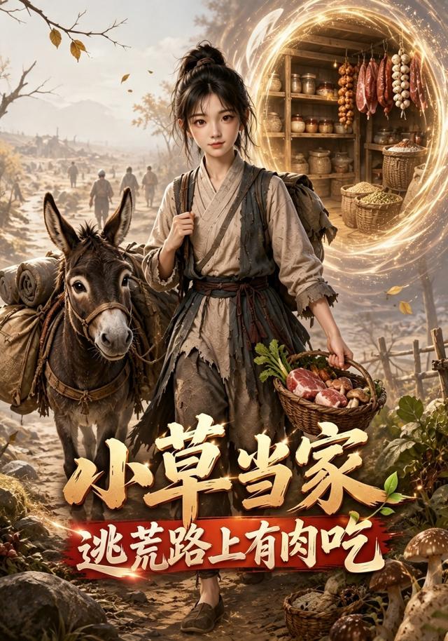 小草当家逃荒路上有肉吃