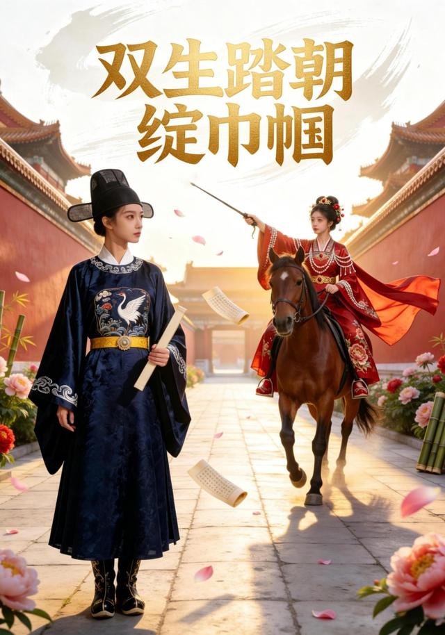 双生踏朝绽巾帼