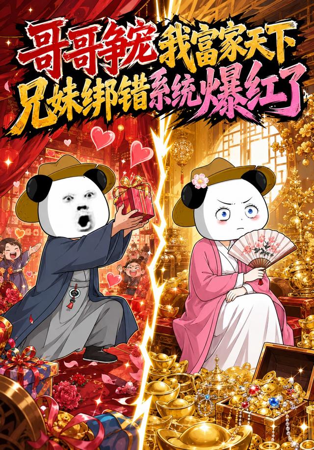 哥哥争宠我富家天下兄妹绑错系统爆红了 cover