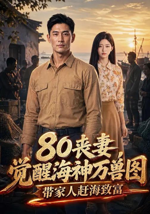 80丧妻，觉醒海神万兽图带家人赶海致富