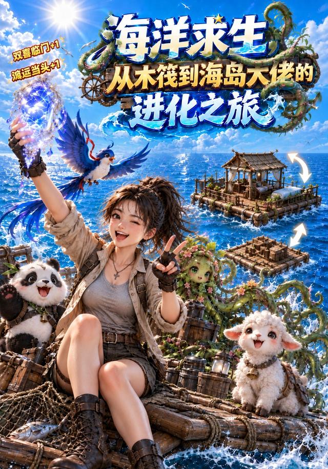 海洋求生，从木筏到海岛大佬的进化之旅