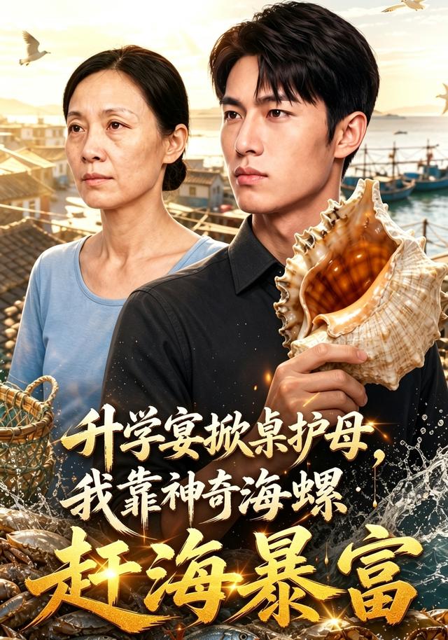升学宴掀桌护母，我靠神奇海螺赶海暴富