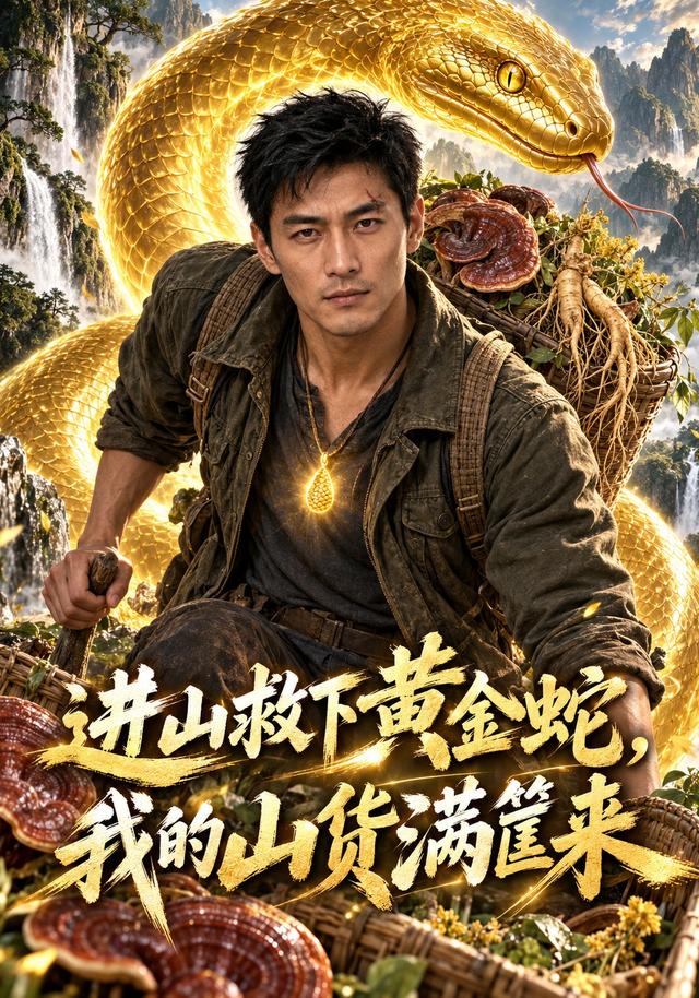 进山救下黄金蛇，我的山货满筐来