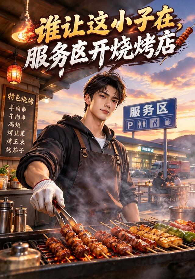 谁让这小子在服务区开烧烤店