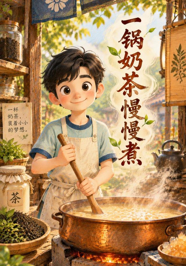 一锅奶茶慢慢煮