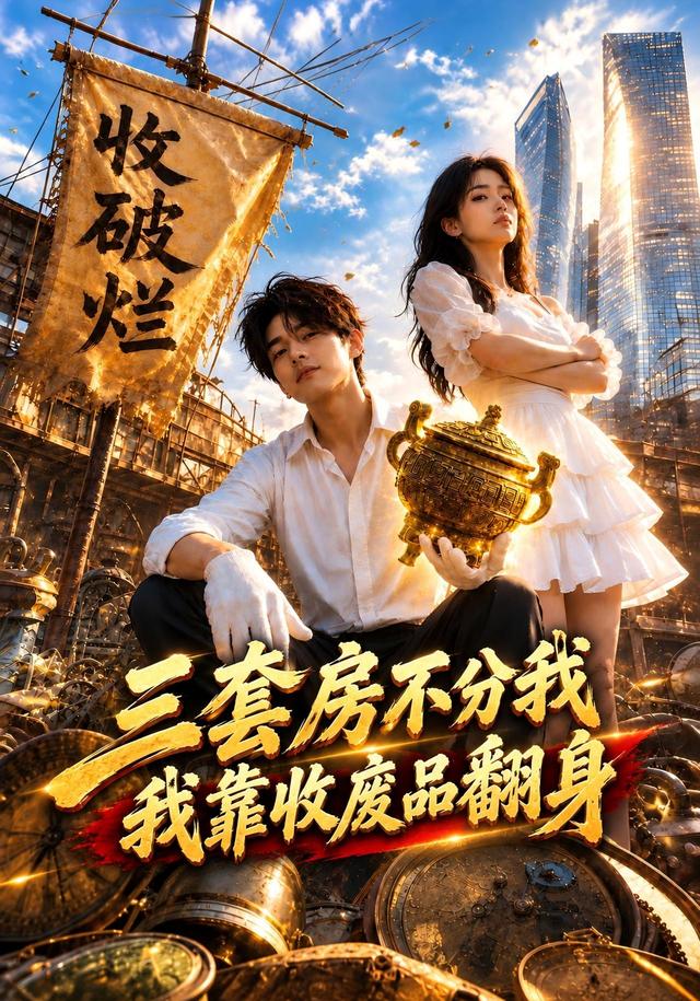 《三套房不分我，我靠收废品翻身》作品海报