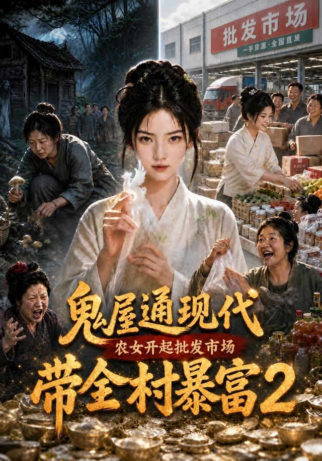 鬼屋通现代，农女开起批发市场带全村暴富2