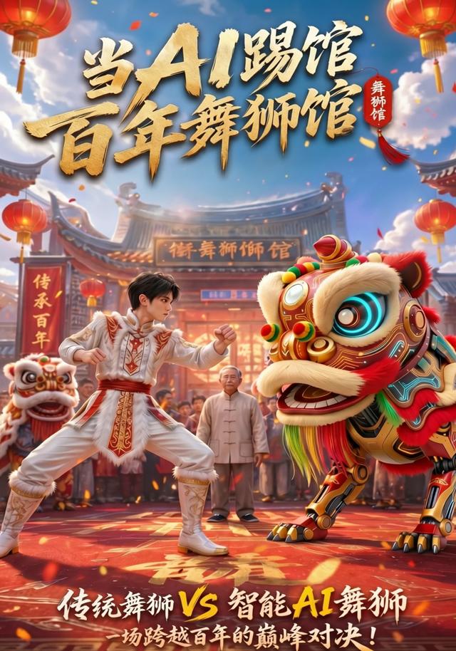 当AI踢馆百年舞狮馆