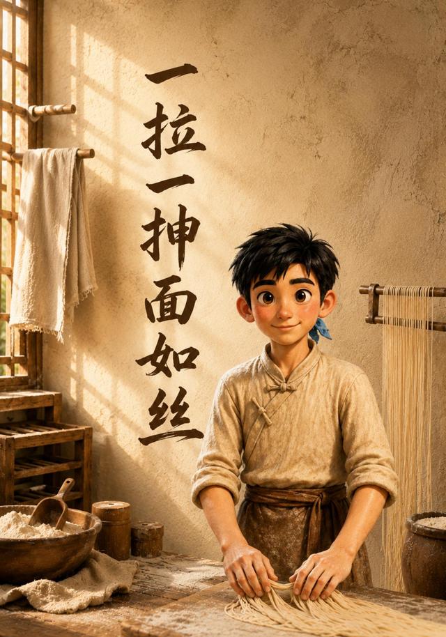 一拉一抻面如丝