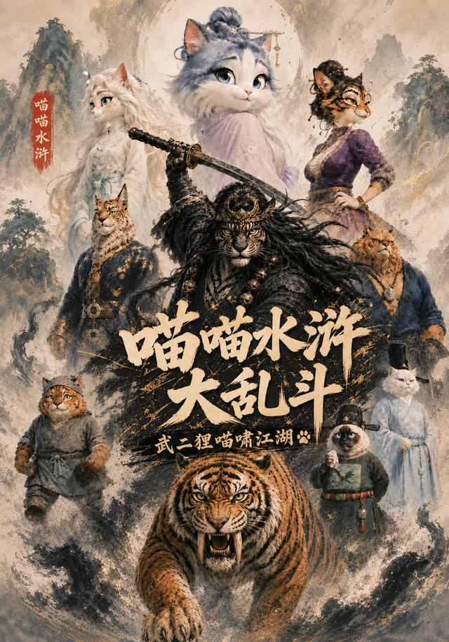 喵喵水浒大乱斗，武二狸喵啸江湖 cover
