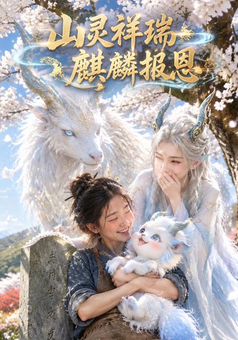 山灵祥瑞麒麟报恩