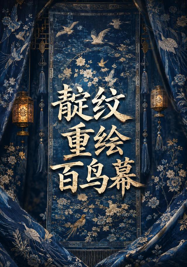 靛纹重绘百鸟幕