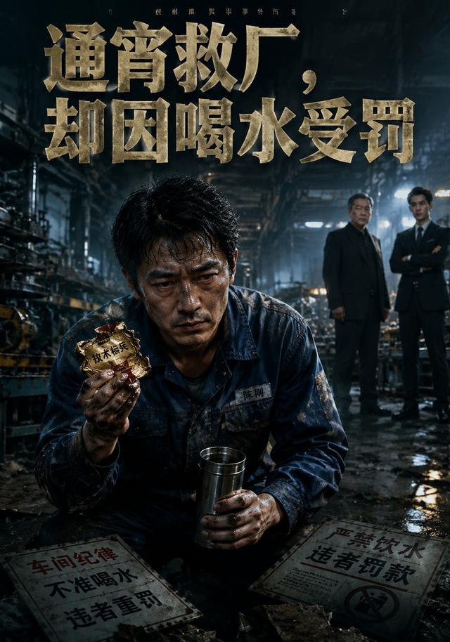 通宵救厂，却因喝水受罚