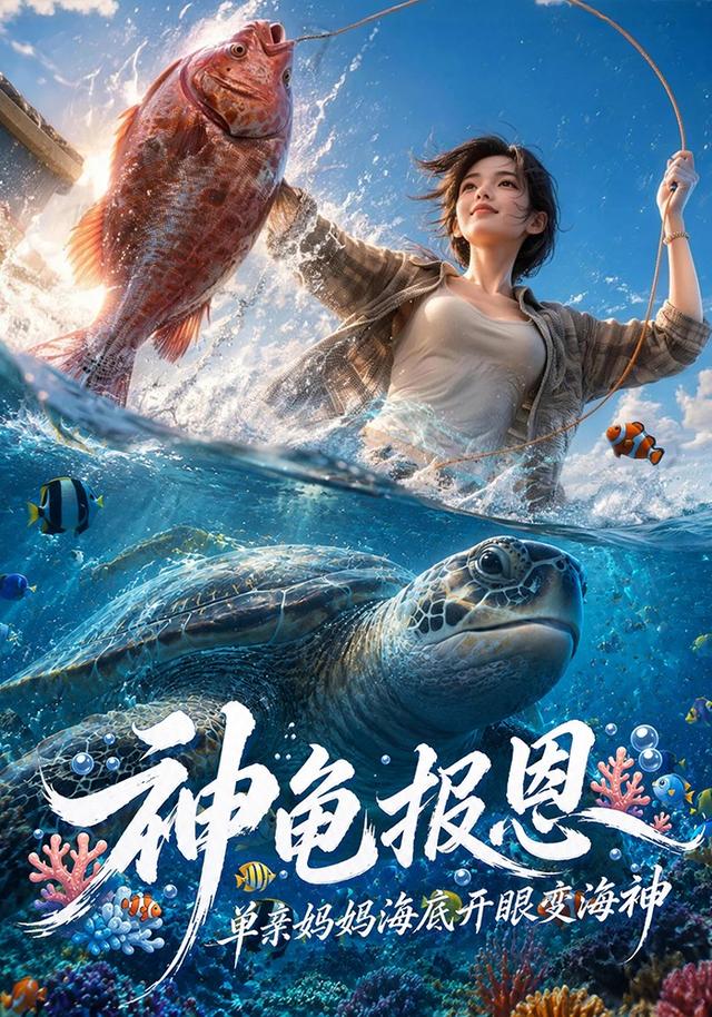神龟报恩，单亲妈妈海底开眼变海神 cover