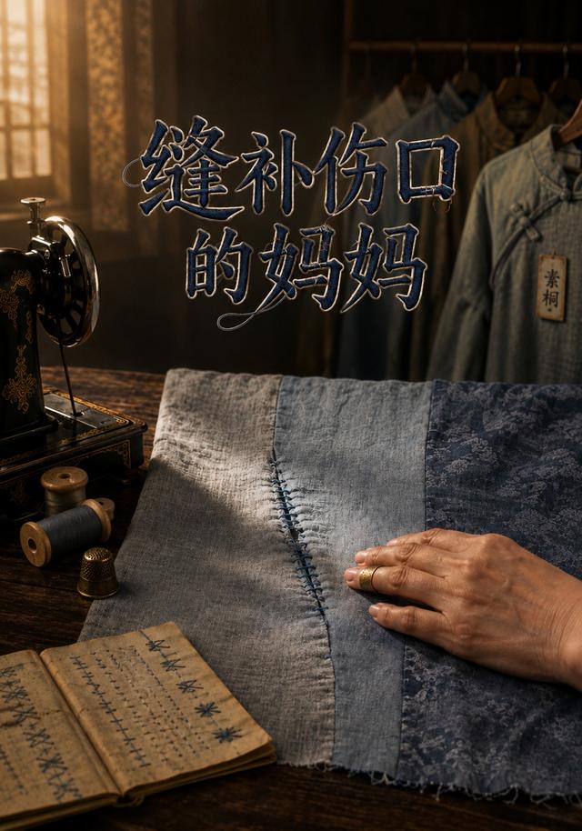 缝补伤口的妈妈