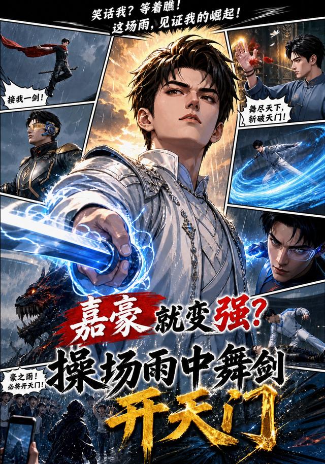嘉豪就变强？操场雨中舞剑开天门！