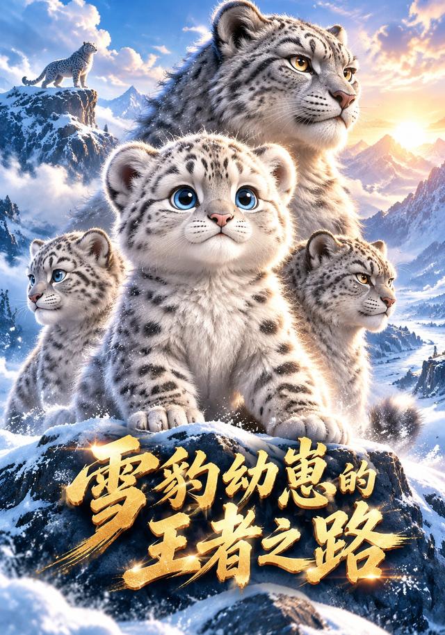 雪豹幼崽的王者之路