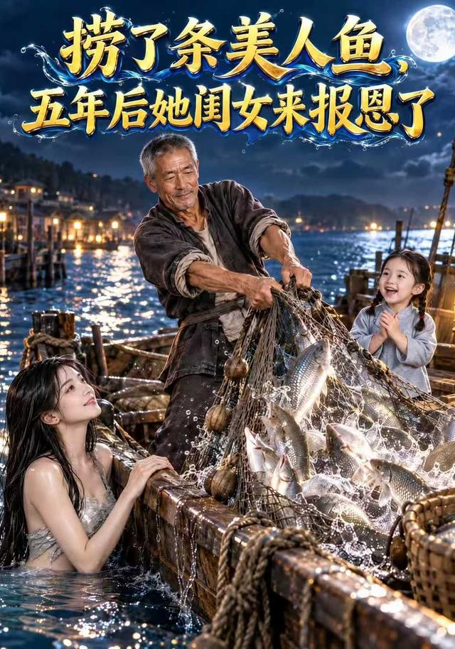 捞了条美人鱼，五年后她闺女来报恩了