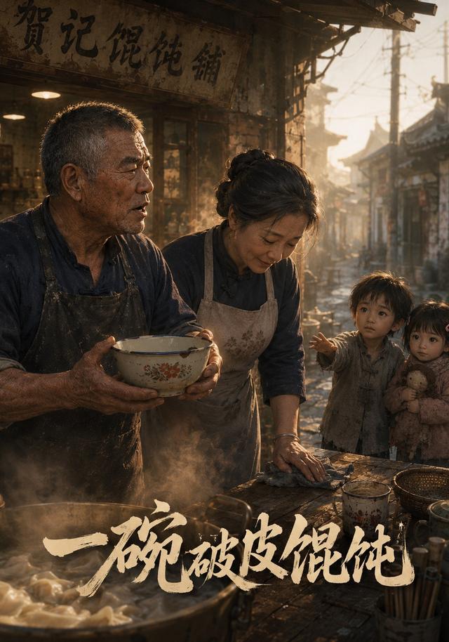 一碗破皮馄饨
