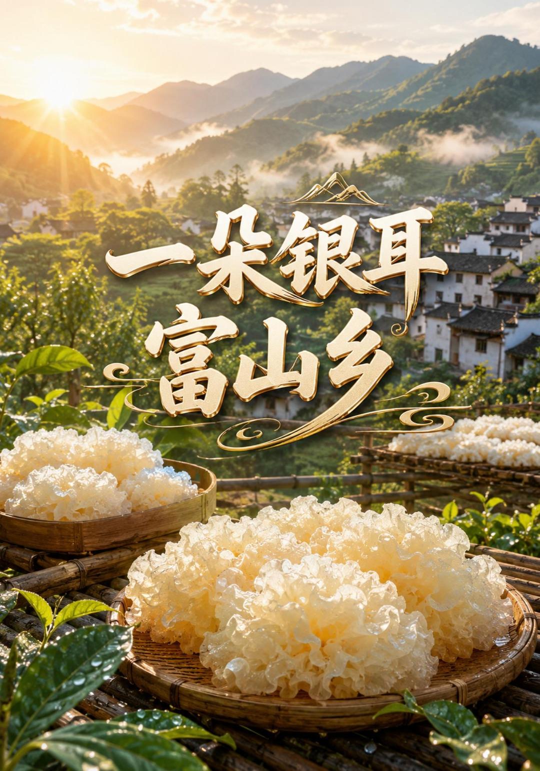 一朵银耳富山乡