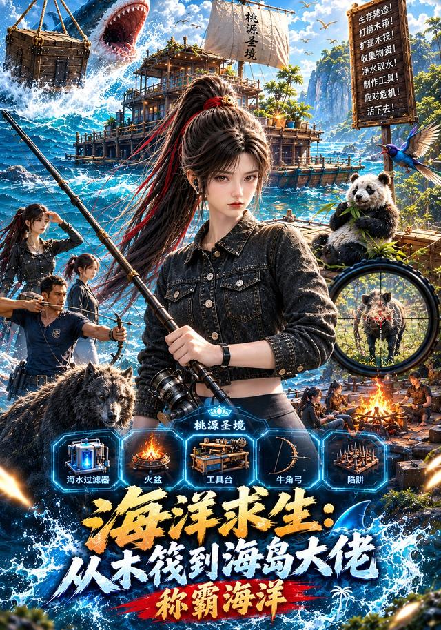 海洋求生:从木筏到海岛大佬称霸海洋