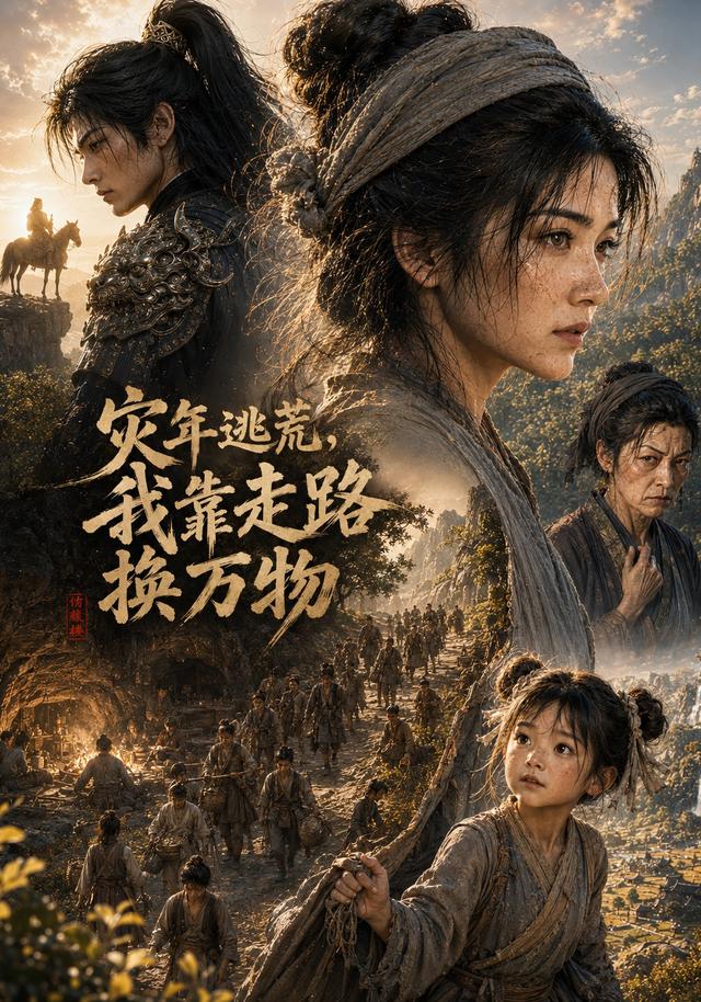 灾年逃荒，我靠走路换万物 cover