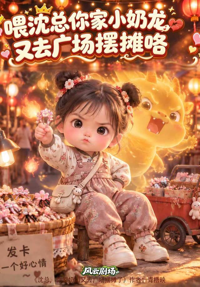 喂沈总你家小奶龙又去广场摆摊咯