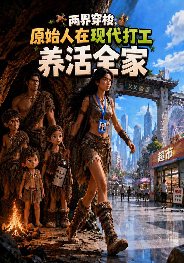 两界穿梭，原始人在现代打工养活全家