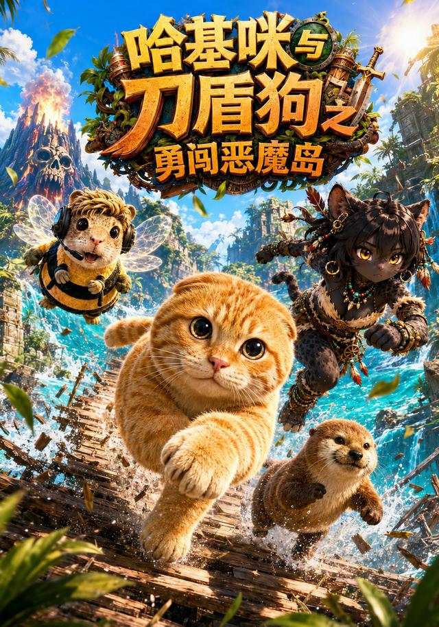 哈基咪与刀盾狗之勇闯恶魔岛