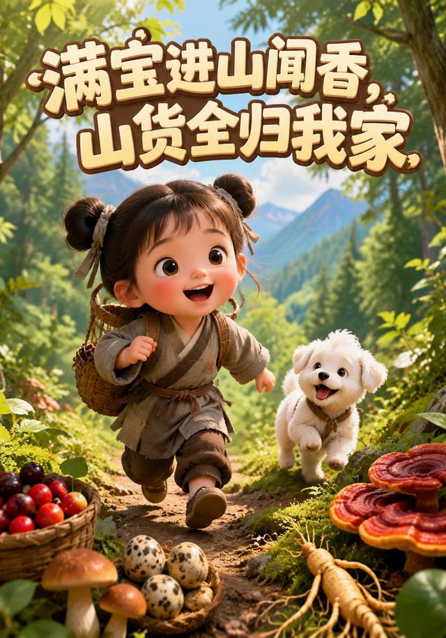 满宝进山闻香，山货全归我家 cover