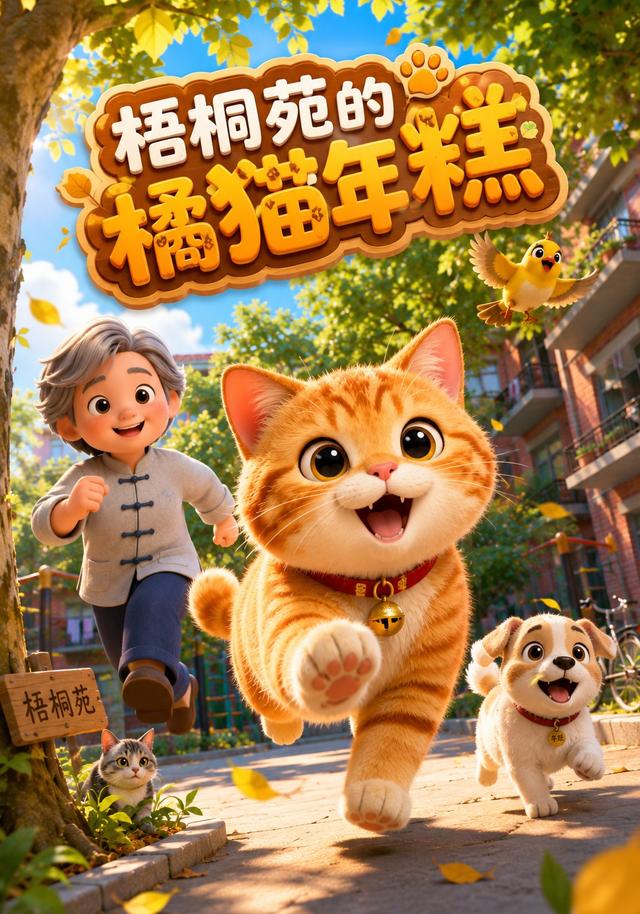 梧桐苑的橘猫年糕