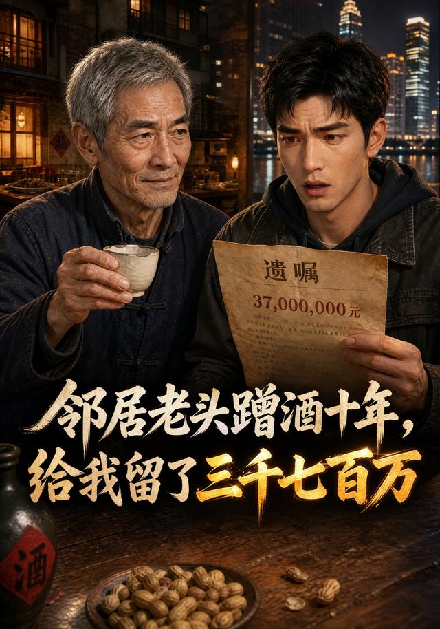 邻居老头蹭酒十年，给我留了三千七百万