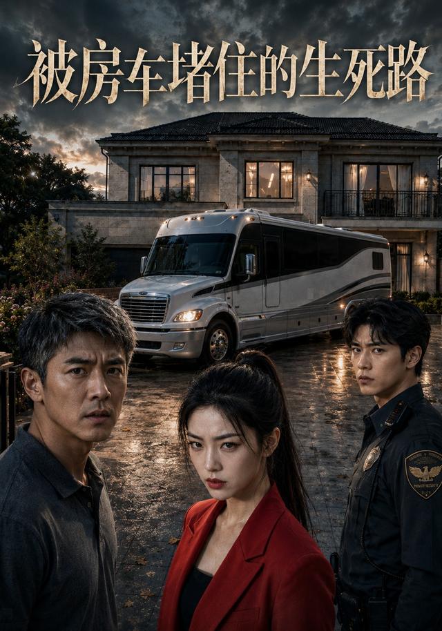 被房车堵住的生死路