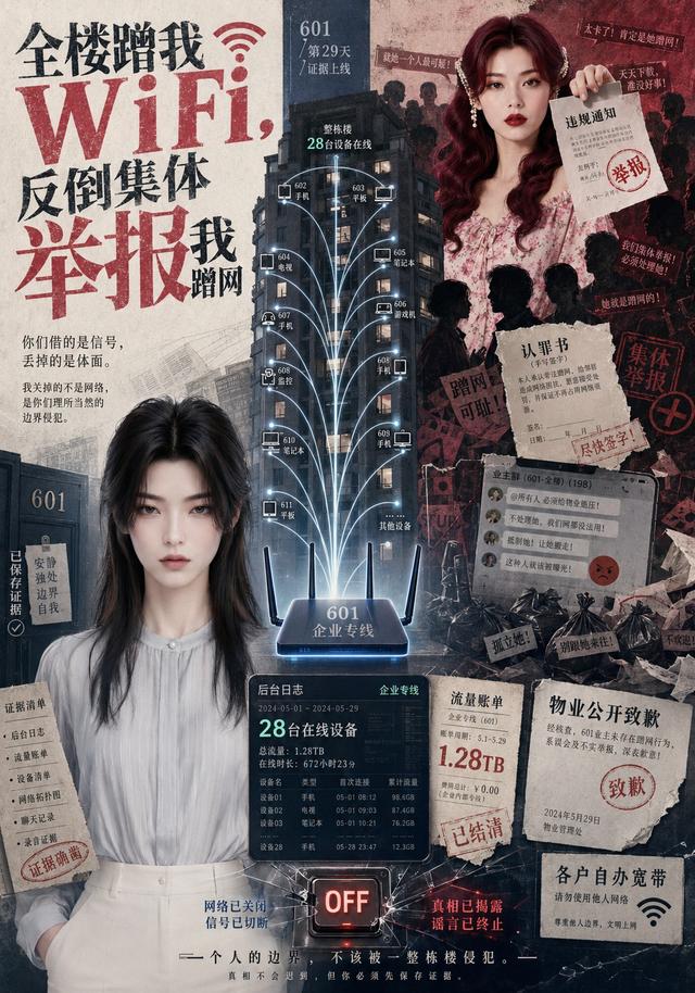 全楼蹭我WiFi，反倒集体举报我蹭网