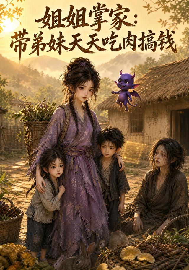 姐姐掌家：带弟妹天天吃肉搞钱！