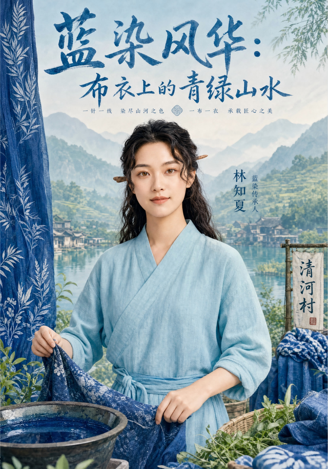 蓝染风华：布衣上的青绿山水