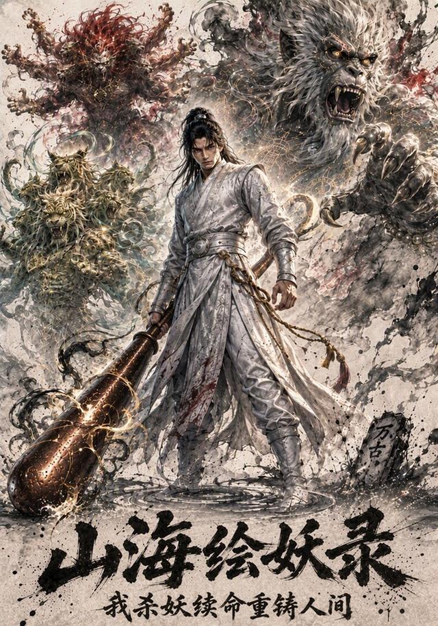 山海绘妖录：我杀妖续命重铸人间 cover