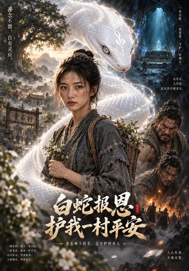 白蛇报恩，护我一村平安