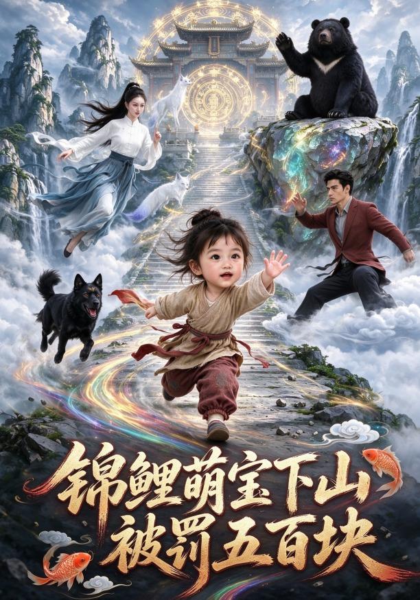 锦鲤萌宝下山被罚五百块