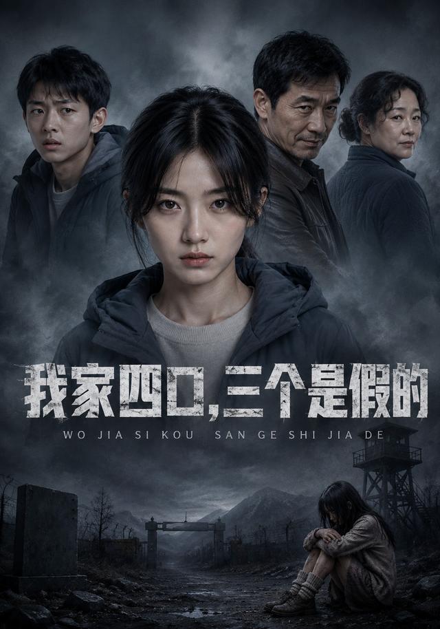 我家四口，三个是假的