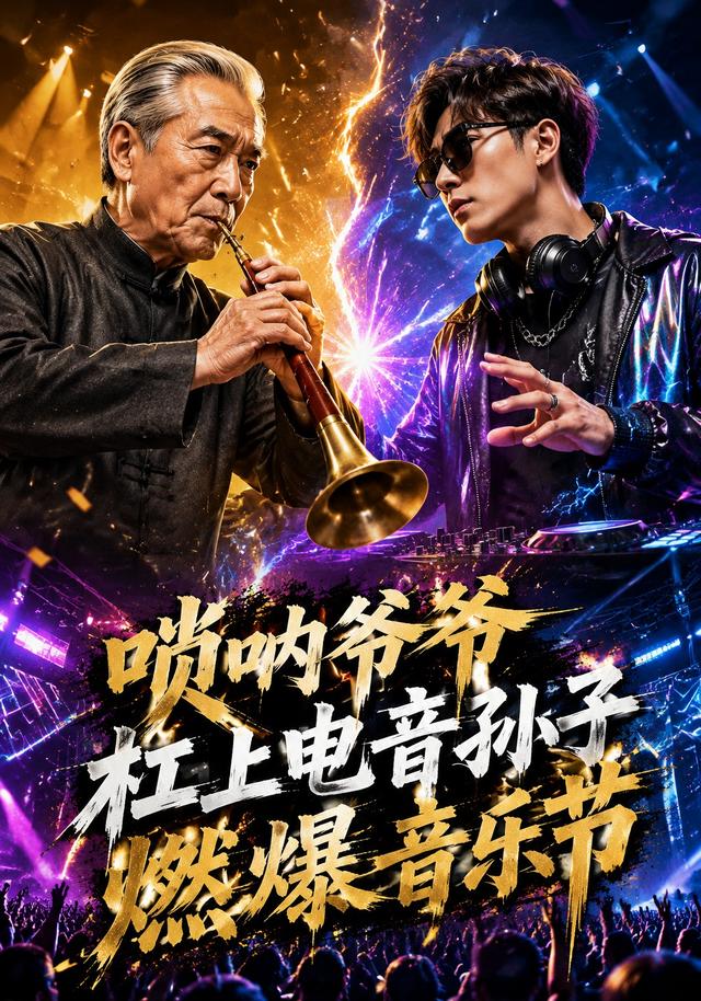 唢呐爷爷杠上电音孙子燃爆音乐节