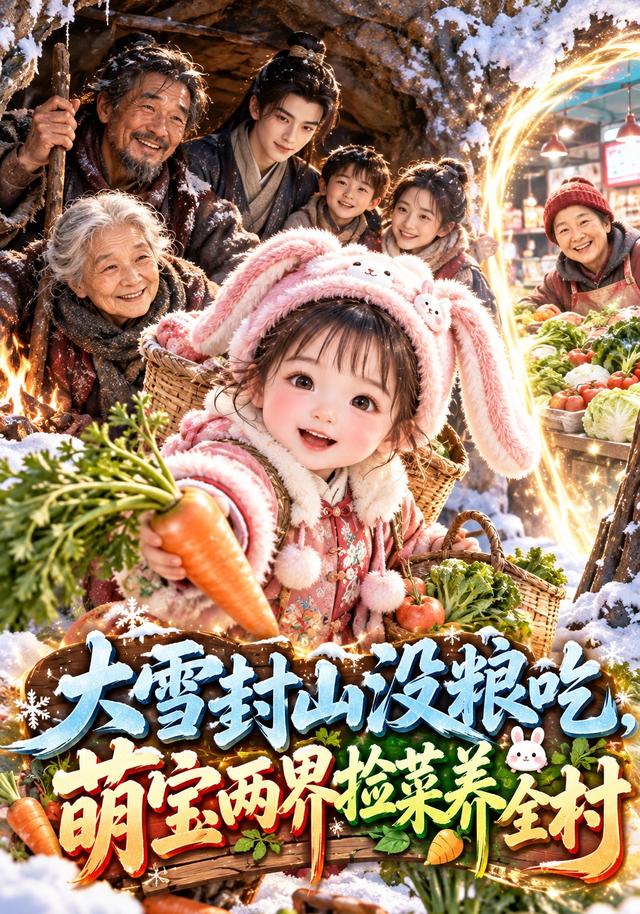大雪封山没粮吃，萌宝两界捡菜养全村