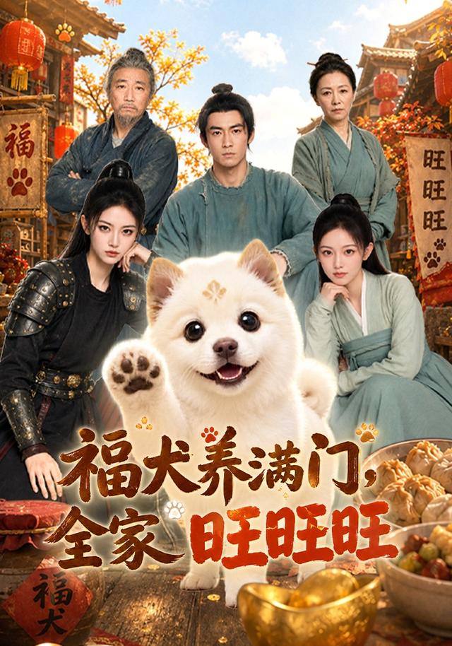 福犬养满门，全家旺旺旺