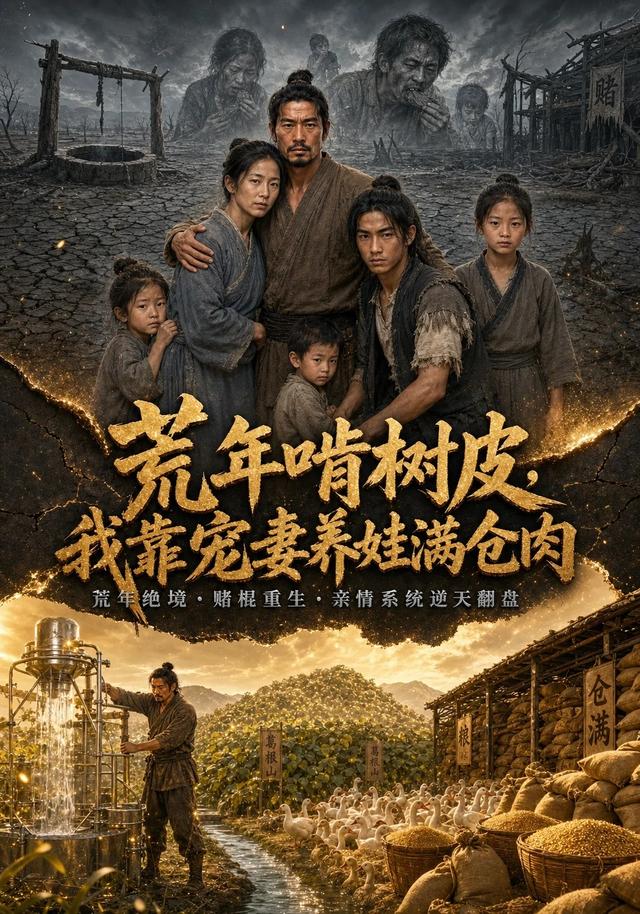 荒年啃树皮，我靠宠妻养娃满仓肉