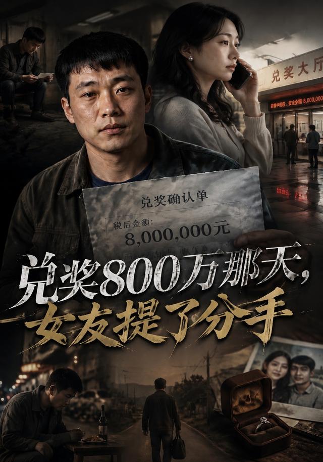 兑奖800万那天，女友提了分手 cover