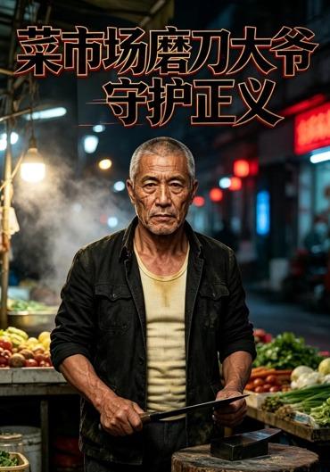 菜市场磨刀大爷守护正义
