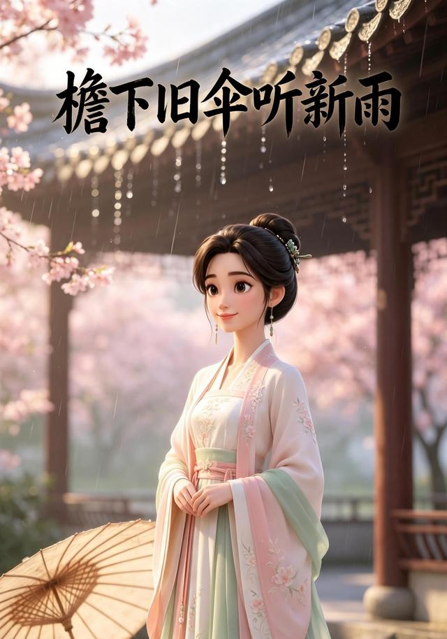 檐下旧伞听新雨