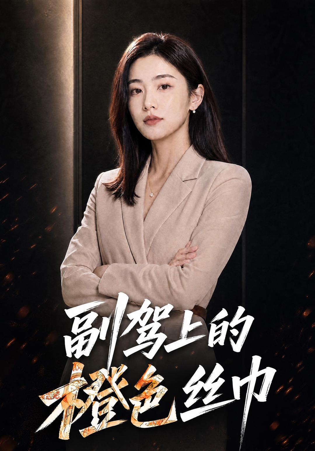 副驾上的橙色丝巾