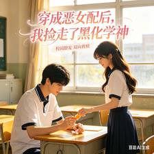 穿成恶女配后，我捡走了黑化学神 cover