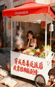 穿成恶毒反派后我靠摆摊躲剧情 cover